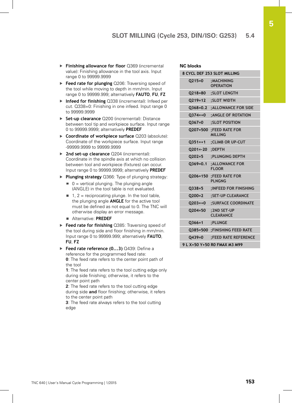 HEIDENHAIN TNC 640 (34059x-05) Cycle programming User Manual | Page 153 / 635