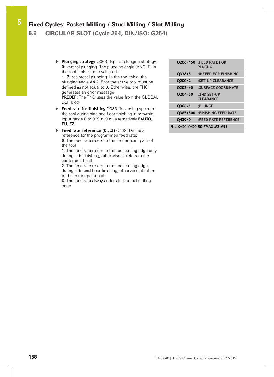 HEIDENHAIN TNC 640 (34059x-05) Cycle programming User Manual | Page 158 / 635