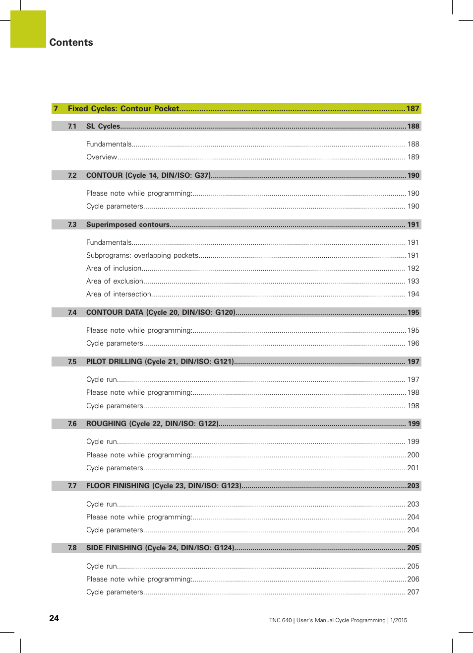 HEIDENHAIN TNC 640 (34059x-05) Cycle programming User Manual | Page 24 / 635