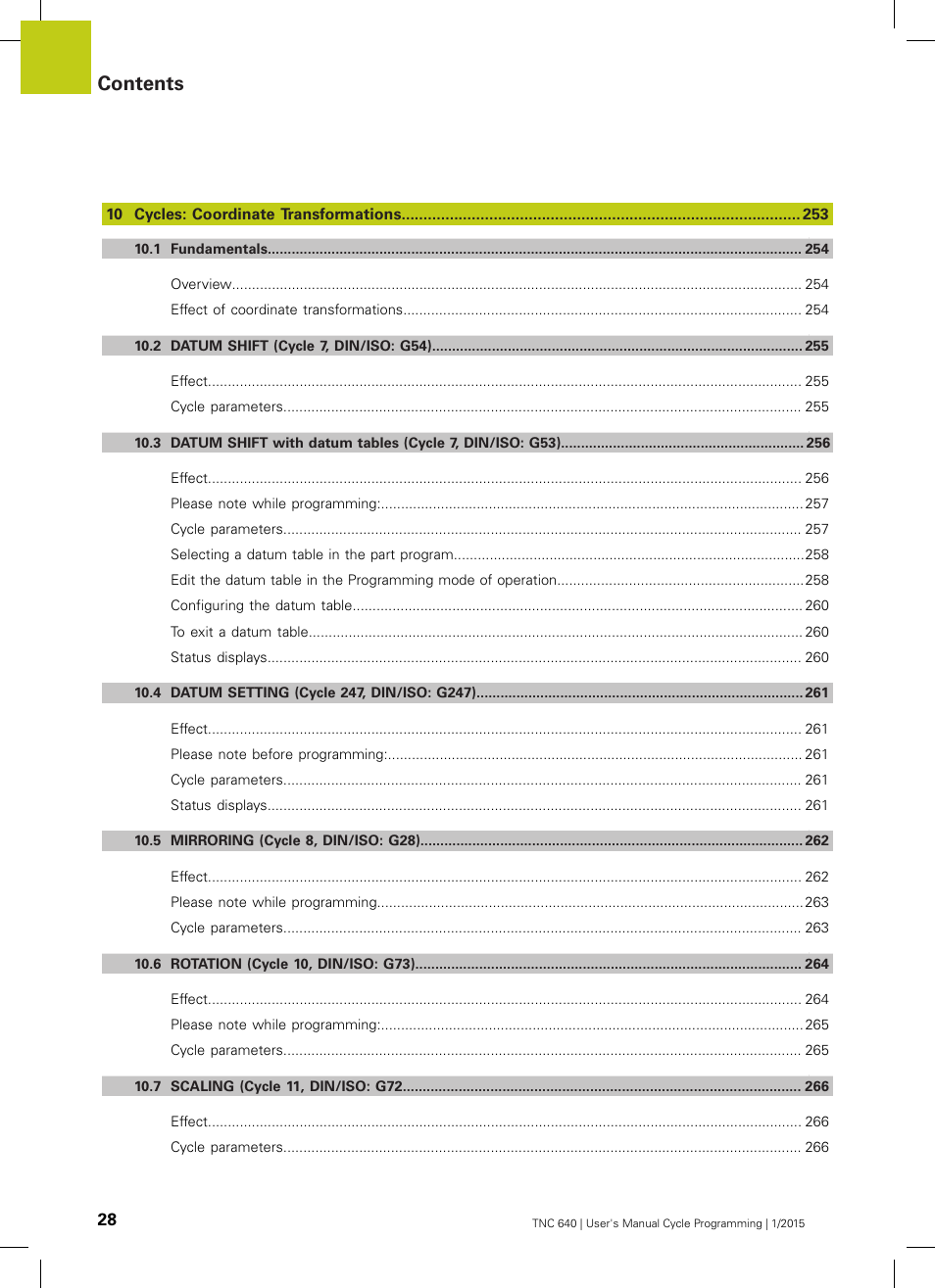 HEIDENHAIN TNC 640 (34059x-05) Cycle programming User Manual | Page 28 / 635