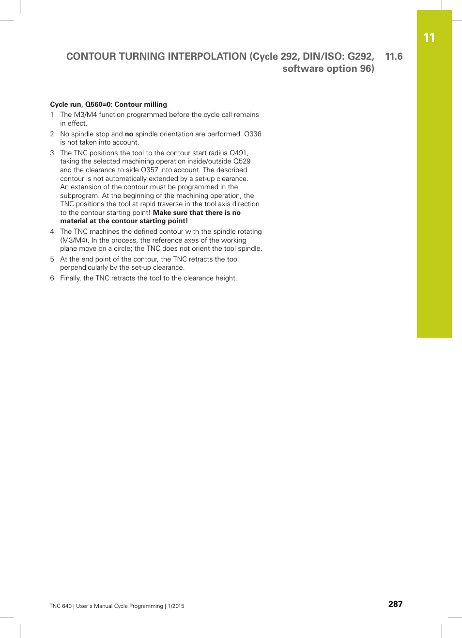 HEIDENHAIN TNC 640 (34059x-05) Cycle programming User Manual | Page 287 / 635