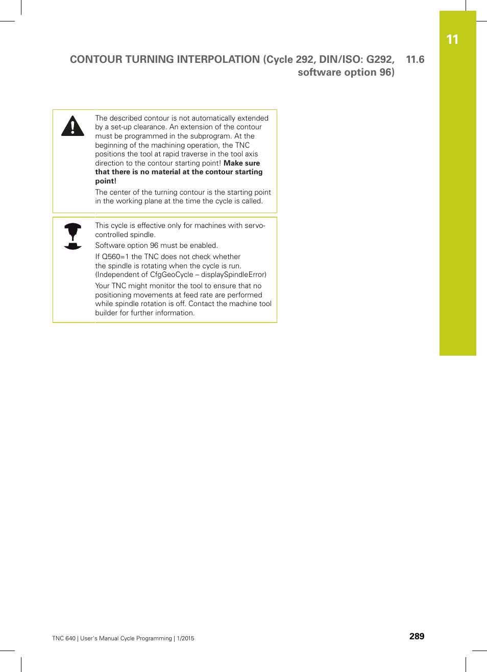 HEIDENHAIN TNC 640 (34059x-05) Cycle programming User Manual | Page 289 / 635
