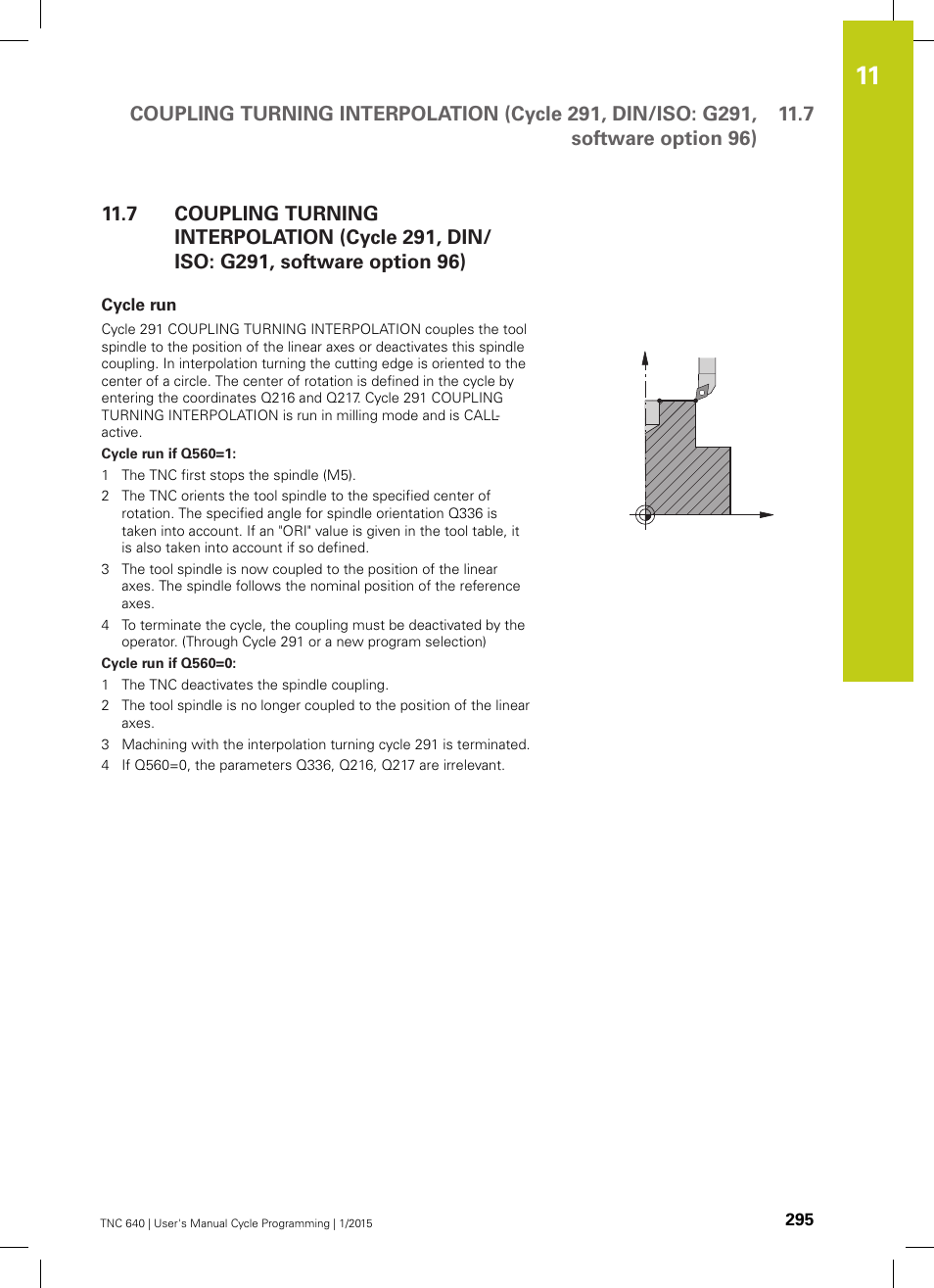 Cycle run | HEIDENHAIN TNC 640 (34059x-05) Cycle programming User Manual | Page 295 / 635