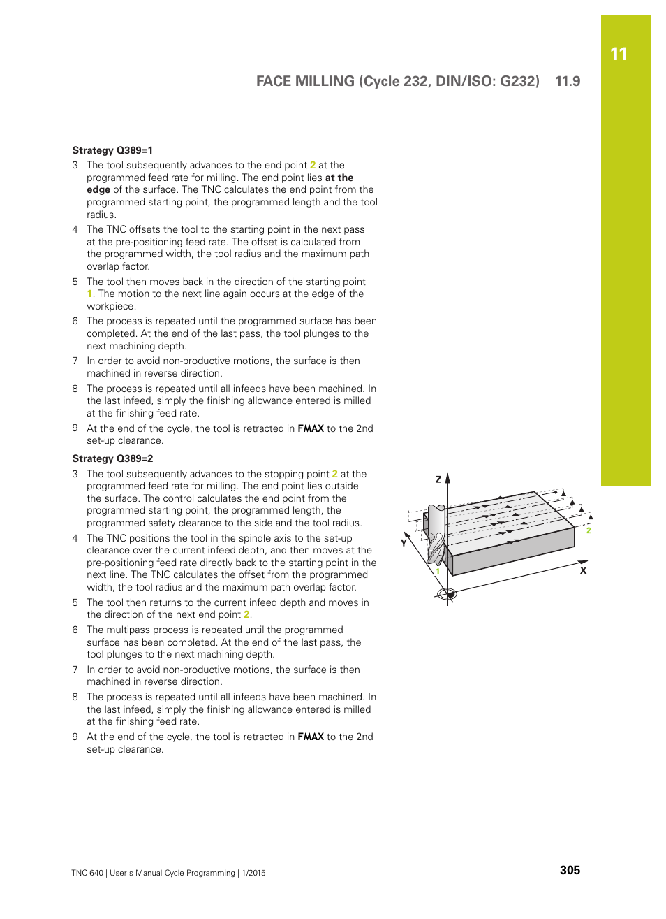 HEIDENHAIN TNC 640 (34059x-05) Cycle programming User Manual | Page 305 / 635