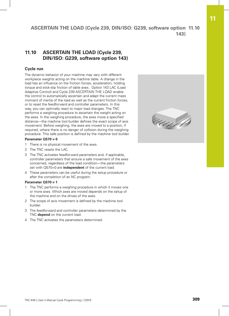 Cycle run | HEIDENHAIN TNC 640 (34059x-05) Cycle programming User Manual | Page 309 / 635