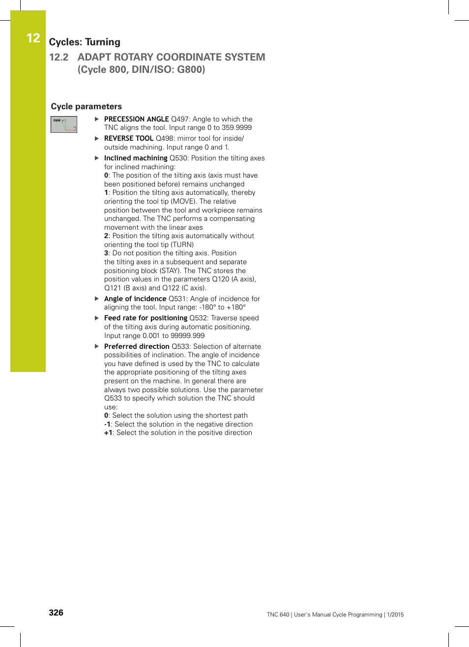 Cycle parameters | HEIDENHAIN TNC 640 (34059x-05) Cycle programming User Manual | Page 326 / 635