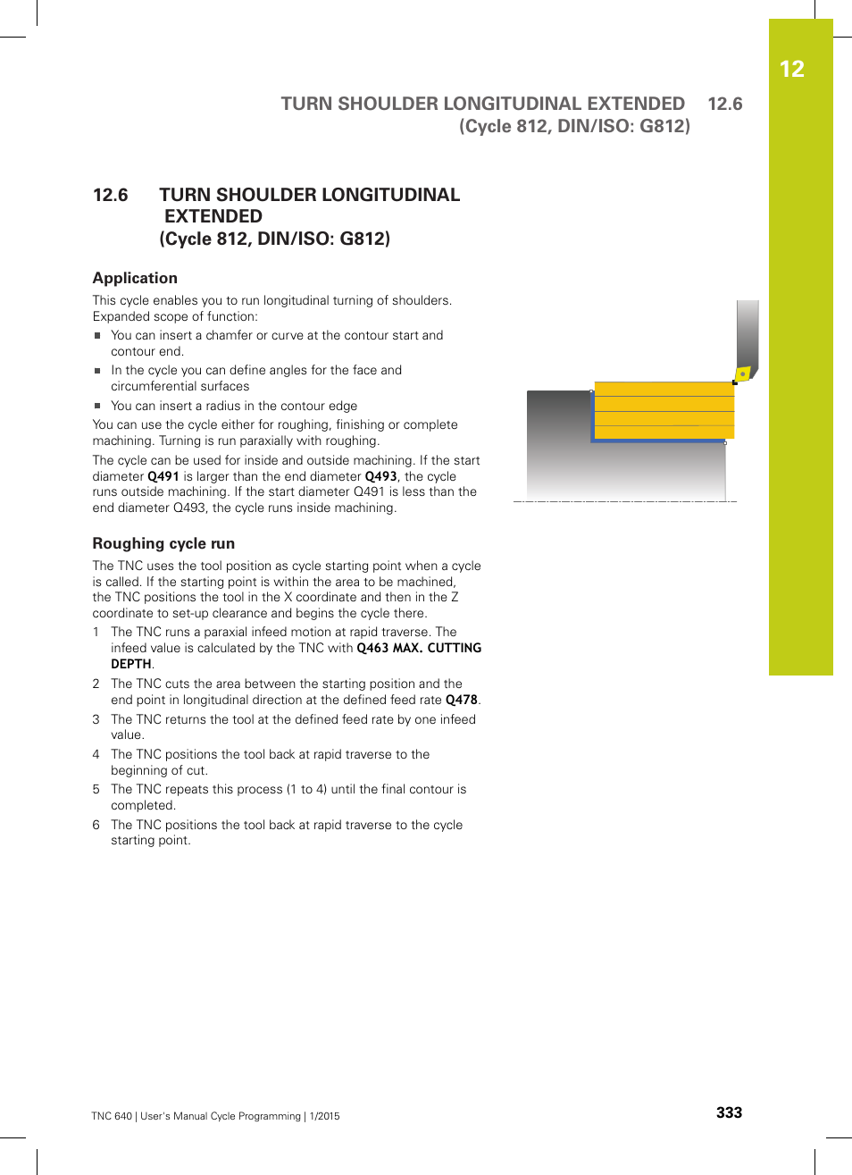 Application, Roughing cycle run | HEIDENHAIN TNC 640 (34059x-05) Cycle programming User Manual | Page 333 / 635