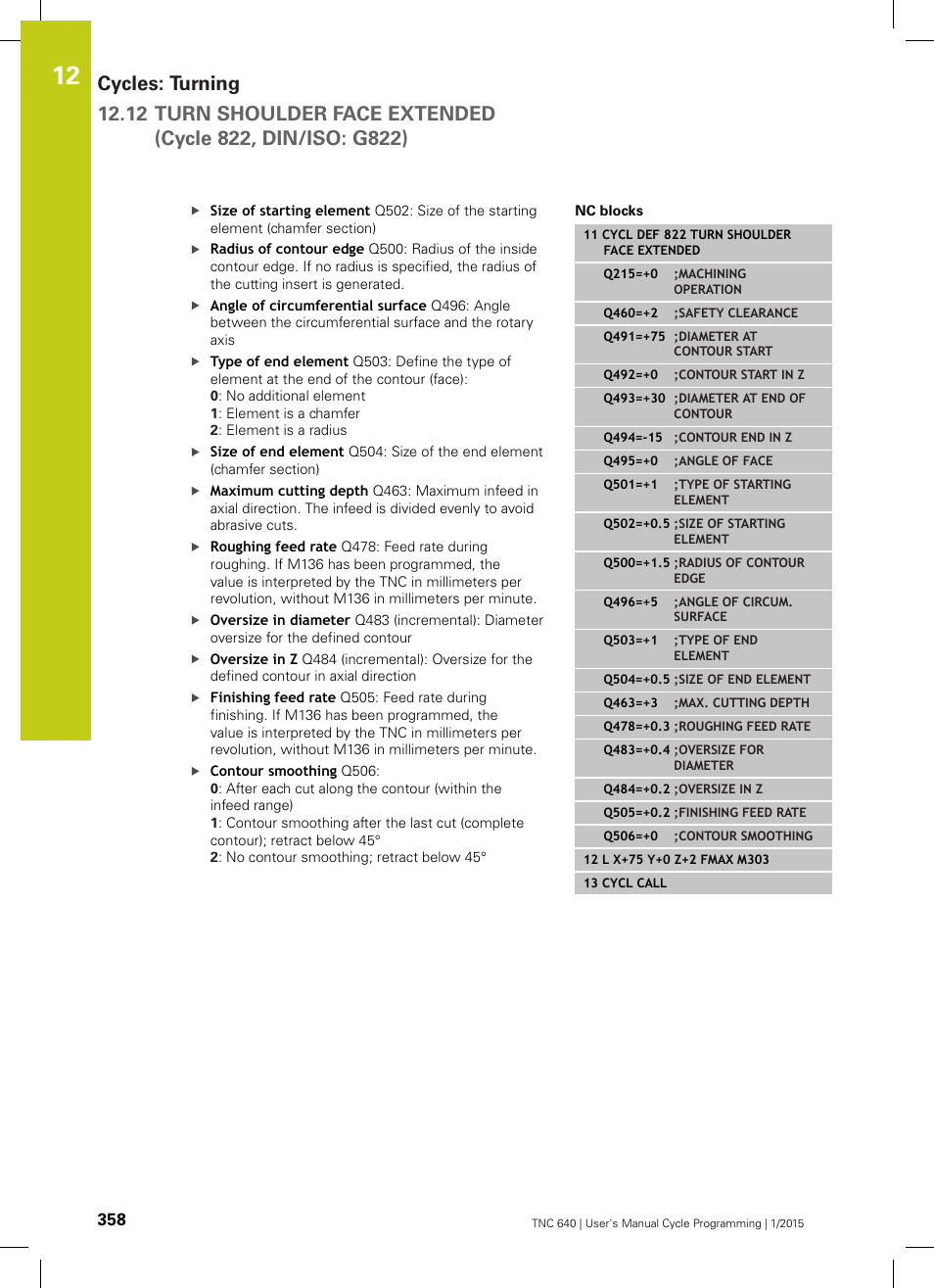 HEIDENHAIN TNC 640 (34059x-05) Cycle programming User Manual | Page 358 / 635