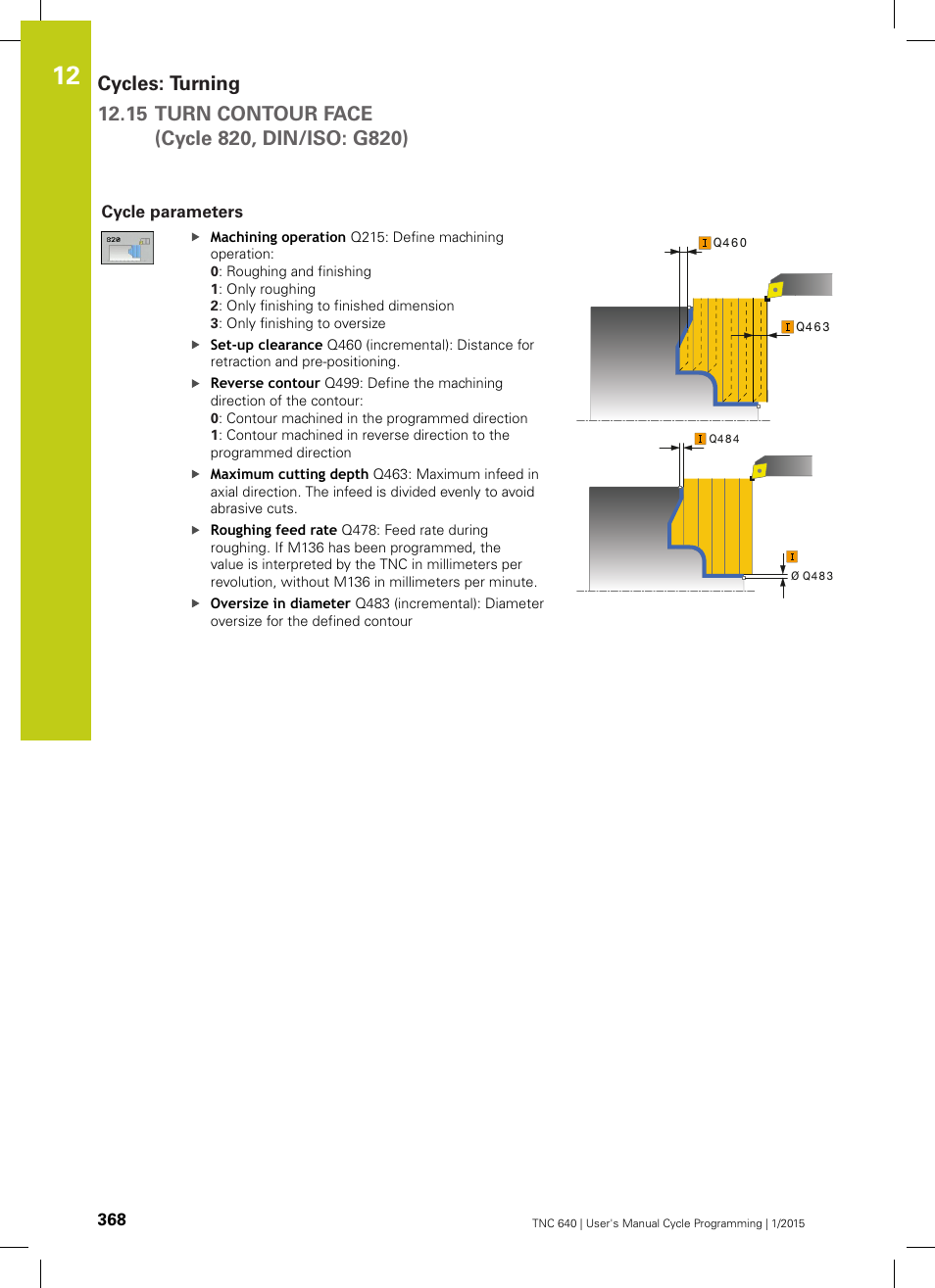 Cycle parameters | HEIDENHAIN TNC 640 (34059x-05) Cycle programming User Manual | Page 368 / 635