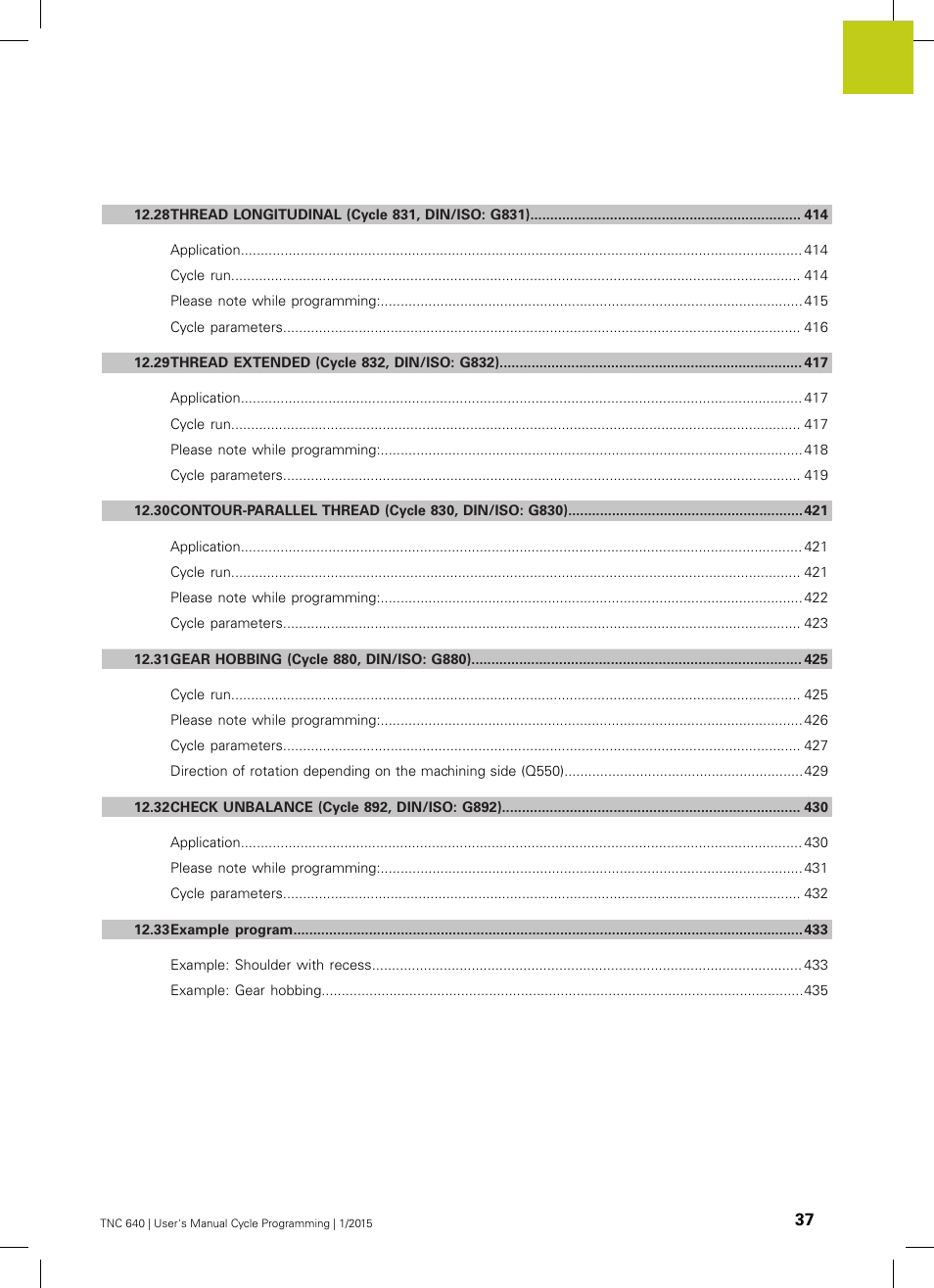 HEIDENHAIN TNC 640 (34059x-05) Cycle programming User Manual | Page 37 / 635