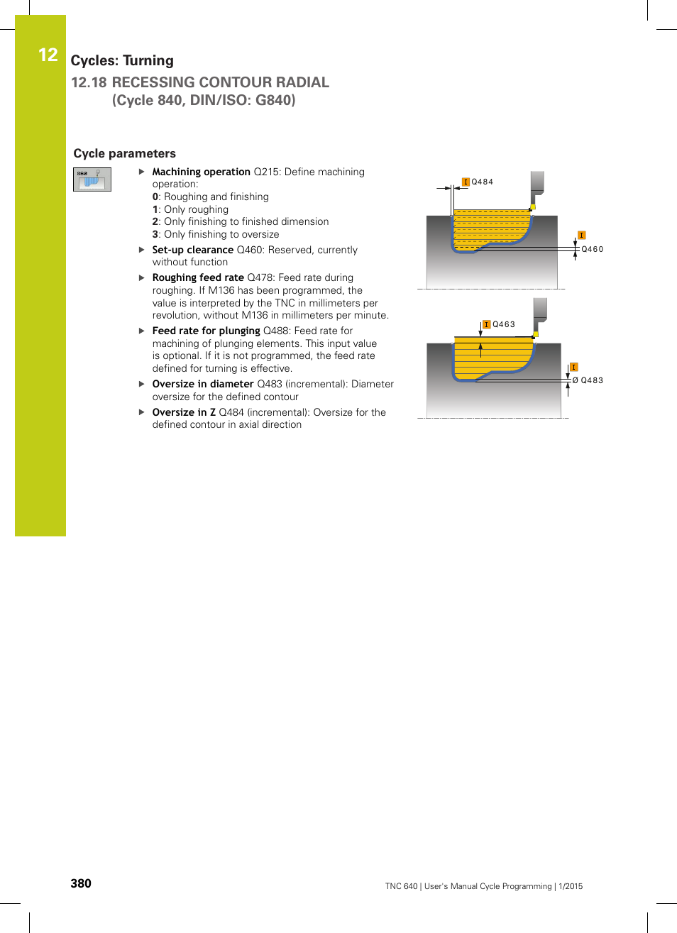 Cycle parameters | HEIDENHAIN TNC 640 (34059x-05) Cycle programming User Manual | Page 380 / 635