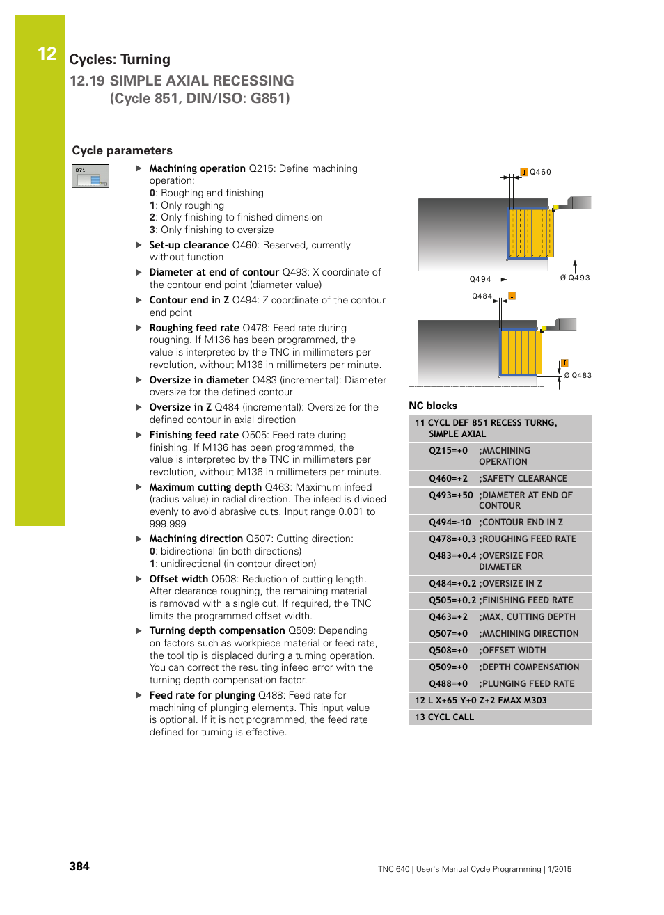 Cycle parameters | HEIDENHAIN TNC 640 (34059x-05) Cycle programming User Manual | Page 384 / 635