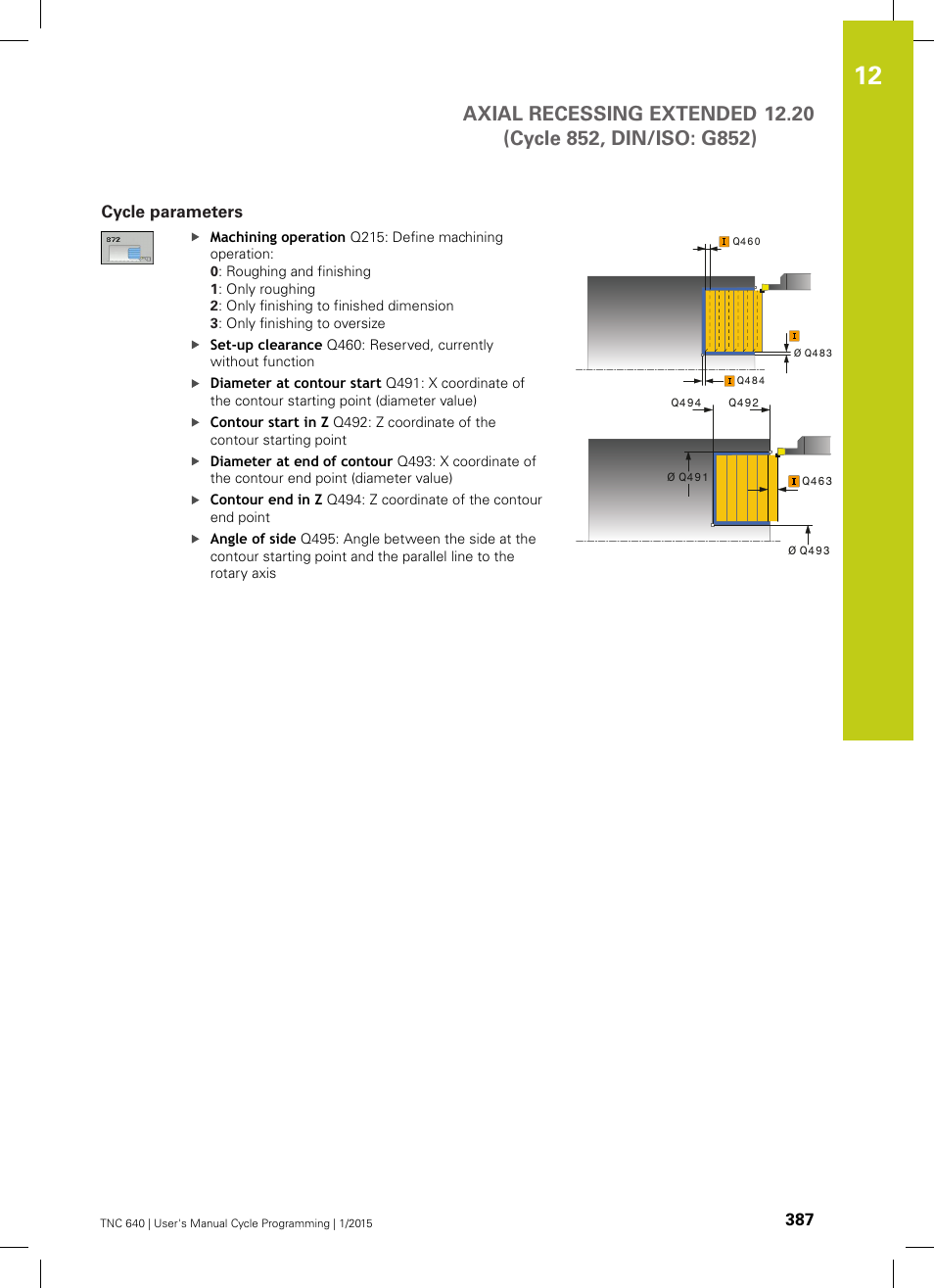 Cycle parameters | HEIDENHAIN TNC 640 (34059x-05) Cycle programming User Manual | Page 387 / 635
