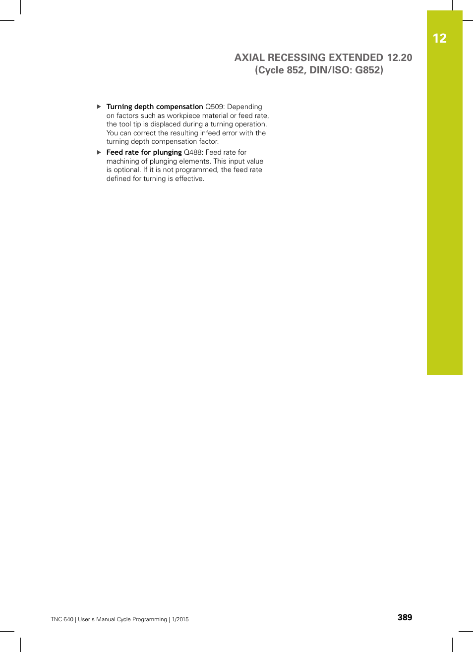 HEIDENHAIN TNC 640 (34059x-05) Cycle programming User Manual | Page 389 / 635