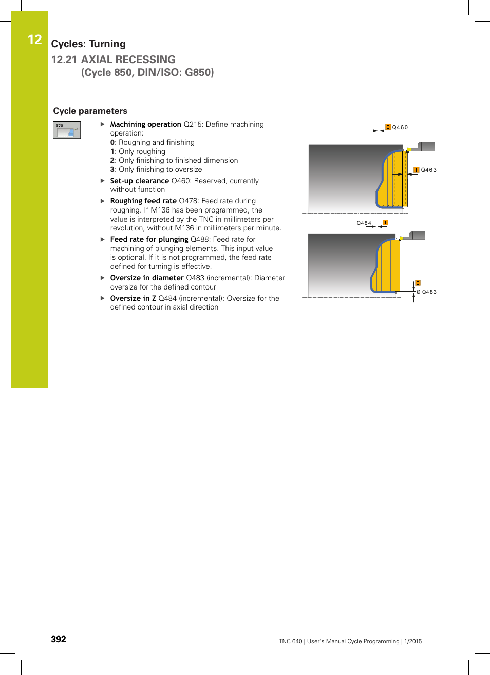 Cycle parameters | HEIDENHAIN TNC 640 (34059x-05) Cycle programming User Manual | Page 392 / 635