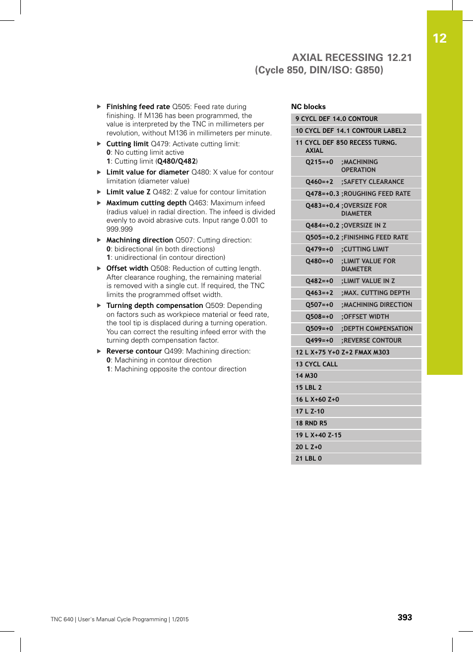 HEIDENHAIN TNC 640 (34059x-05) Cycle programming User Manual | Page 393 / 635