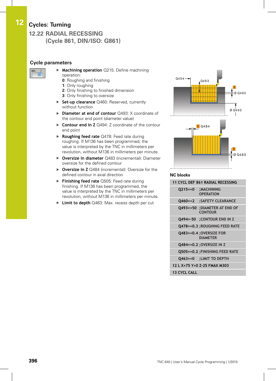 Cycle parameters | HEIDENHAIN TNC 640 (34059x-05) Cycle programming User Manual | Page 396 / 635