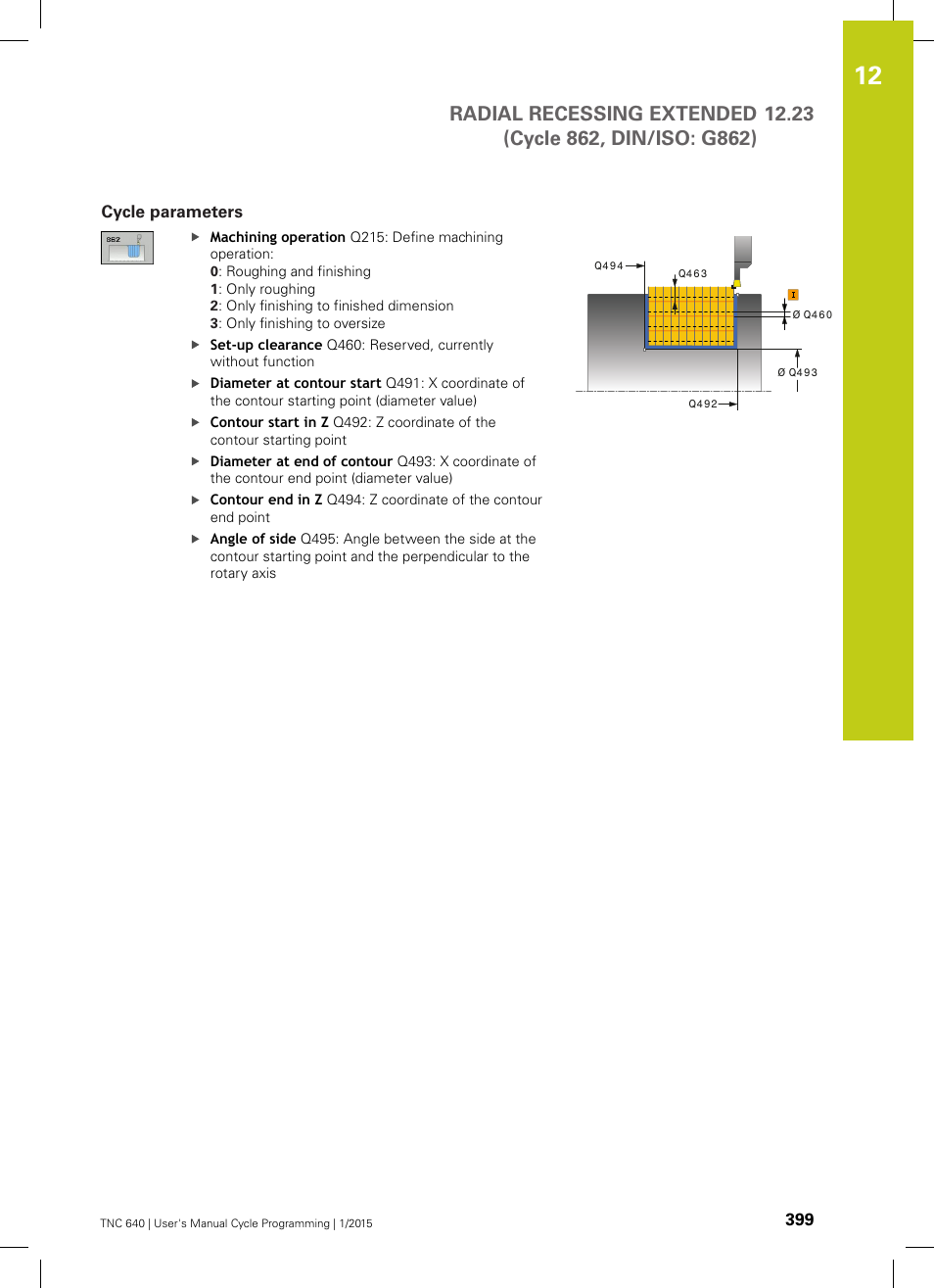 Cycle parameters | HEIDENHAIN TNC 640 (34059x-05) Cycle programming User Manual | Page 399 / 635