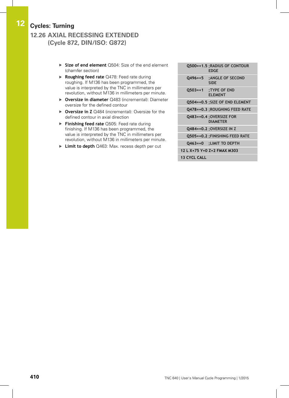 HEIDENHAIN TNC 640 (34059x-05) Cycle programming User Manual | Page 410 / 635