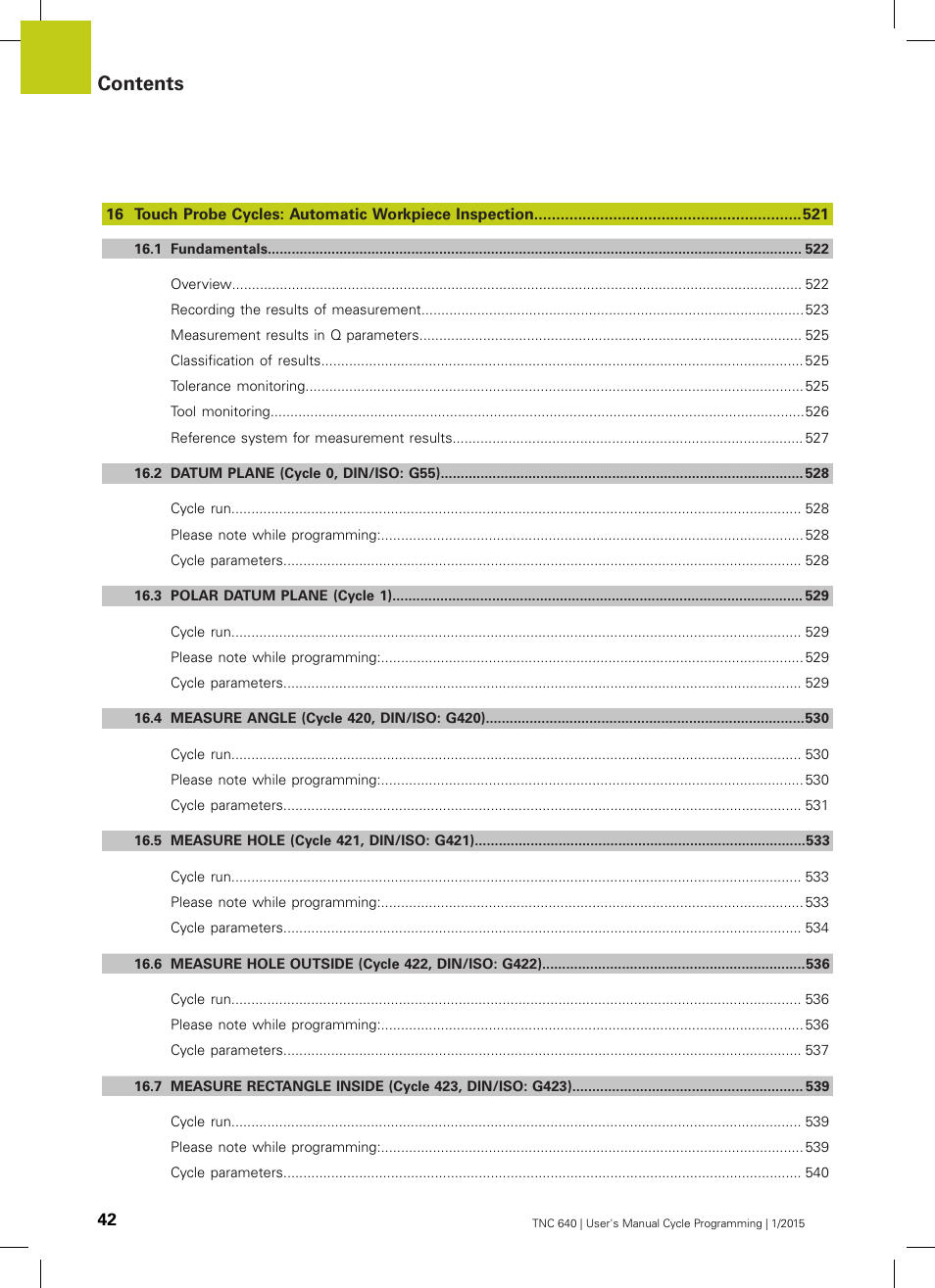 HEIDENHAIN TNC 640 (34059x-05) Cycle programming User Manual | Page 42 / 635