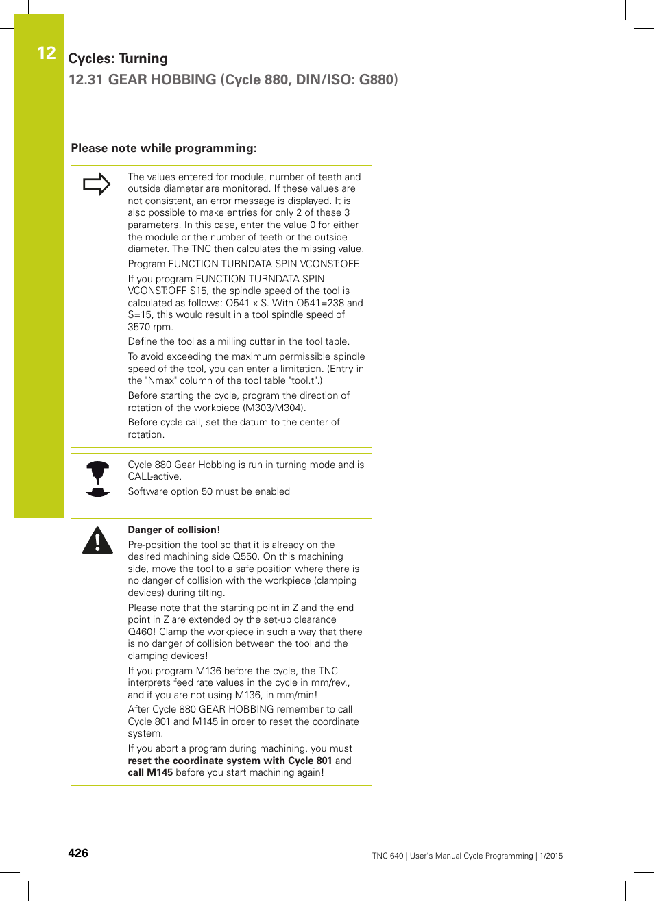 Please note while programming | HEIDENHAIN TNC 640 (34059x-05) Cycle programming User Manual | Page 426 / 635