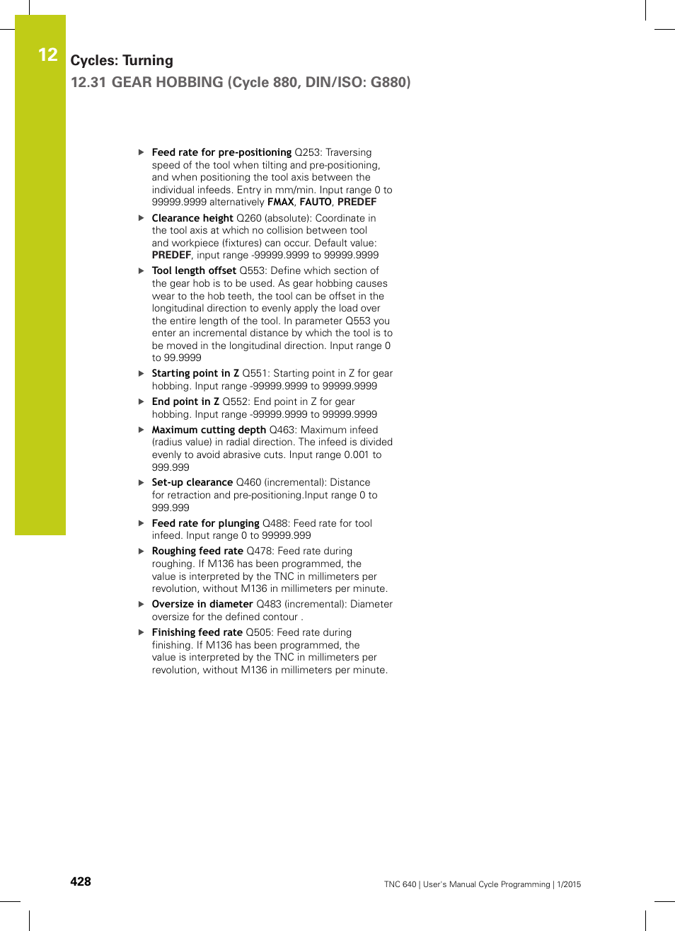 HEIDENHAIN TNC 640 (34059x-05) Cycle programming User Manual | Page 428 / 635