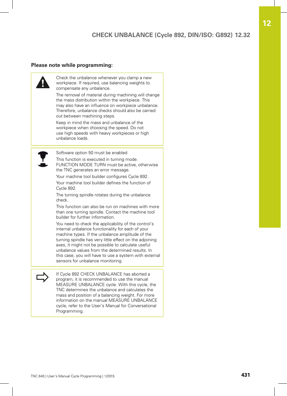 Please note while programming | HEIDENHAIN TNC 640 (34059x-05) Cycle programming User Manual | Page 431 / 635