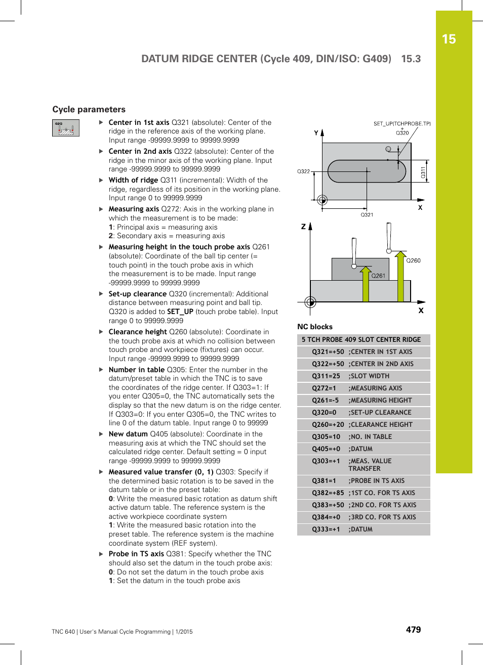 Cycle parameters | HEIDENHAIN TNC 640 (34059x-05) Cycle programming User Manual | Page 479 / 635