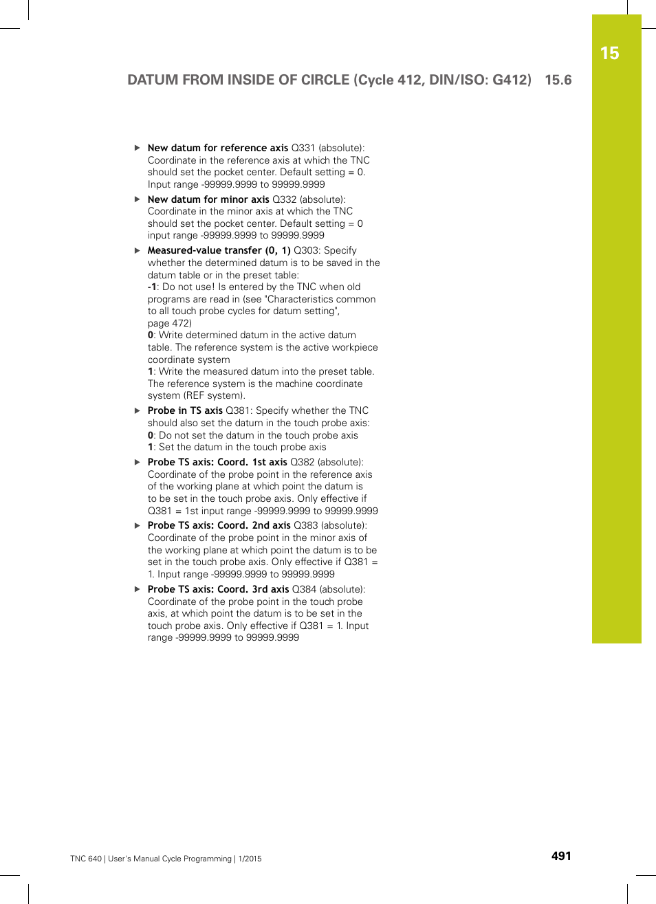 HEIDENHAIN TNC 640 (34059x-05) Cycle programming User Manual | Page 491 / 635