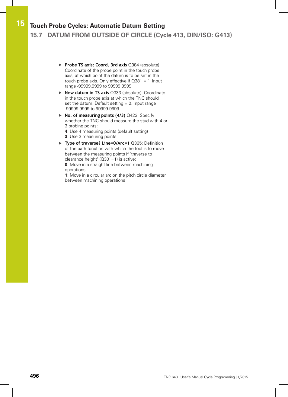HEIDENHAIN TNC 640 (34059x-05) Cycle programming User Manual | Page 496 / 635