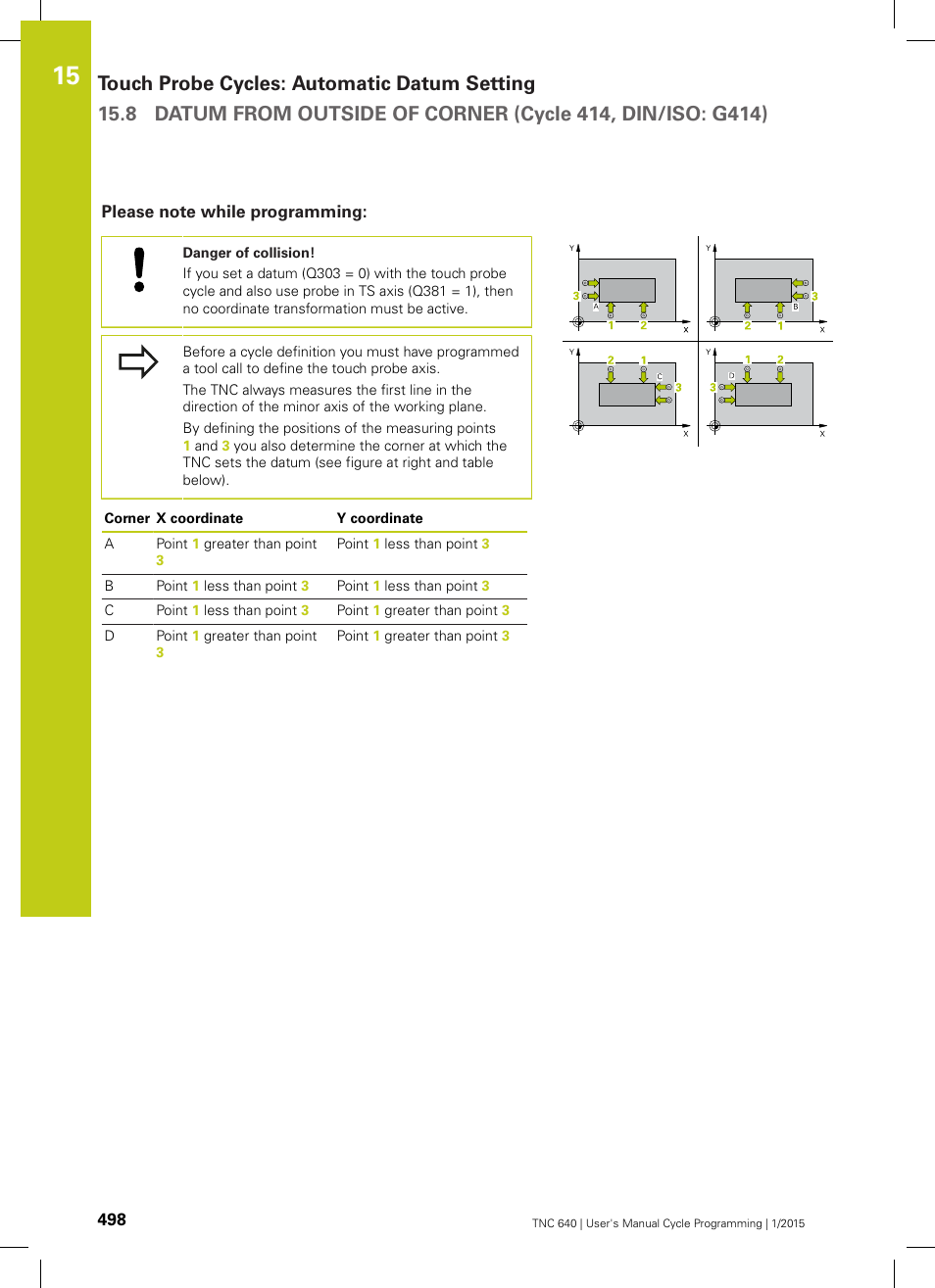 Please note while programming | HEIDENHAIN TNC 640 (34059x-05) Cycle programming User Manual | Page 498 / 635