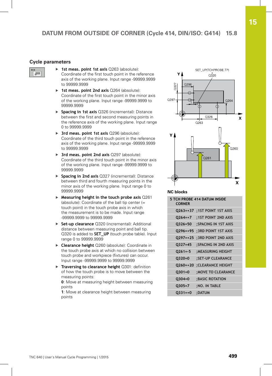 Cycle parameters | HEIDENHAIN TNC 640 (34059x-05) Cycle programming User Manual | Page 499 / 635