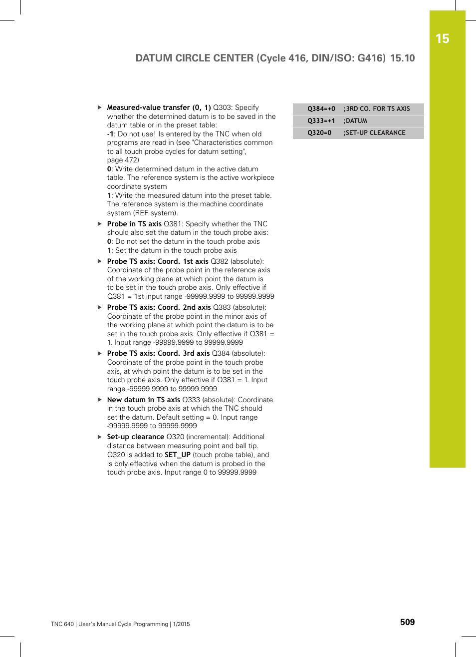 HEIDENHAIN TNC 640 (34059x-05) Cycle programming User Manual | Page 509 / 635