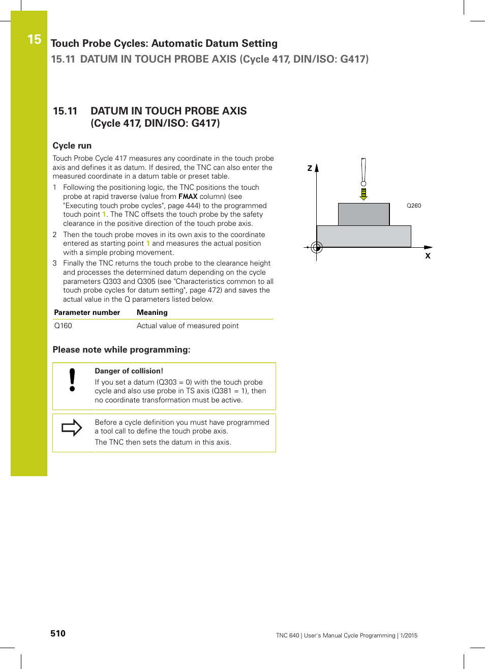 Cycle run, Please note while programming | HEIDENHAIN TNC 640 (34059x-05) Cycle programming User Manual | Page 510 / 635