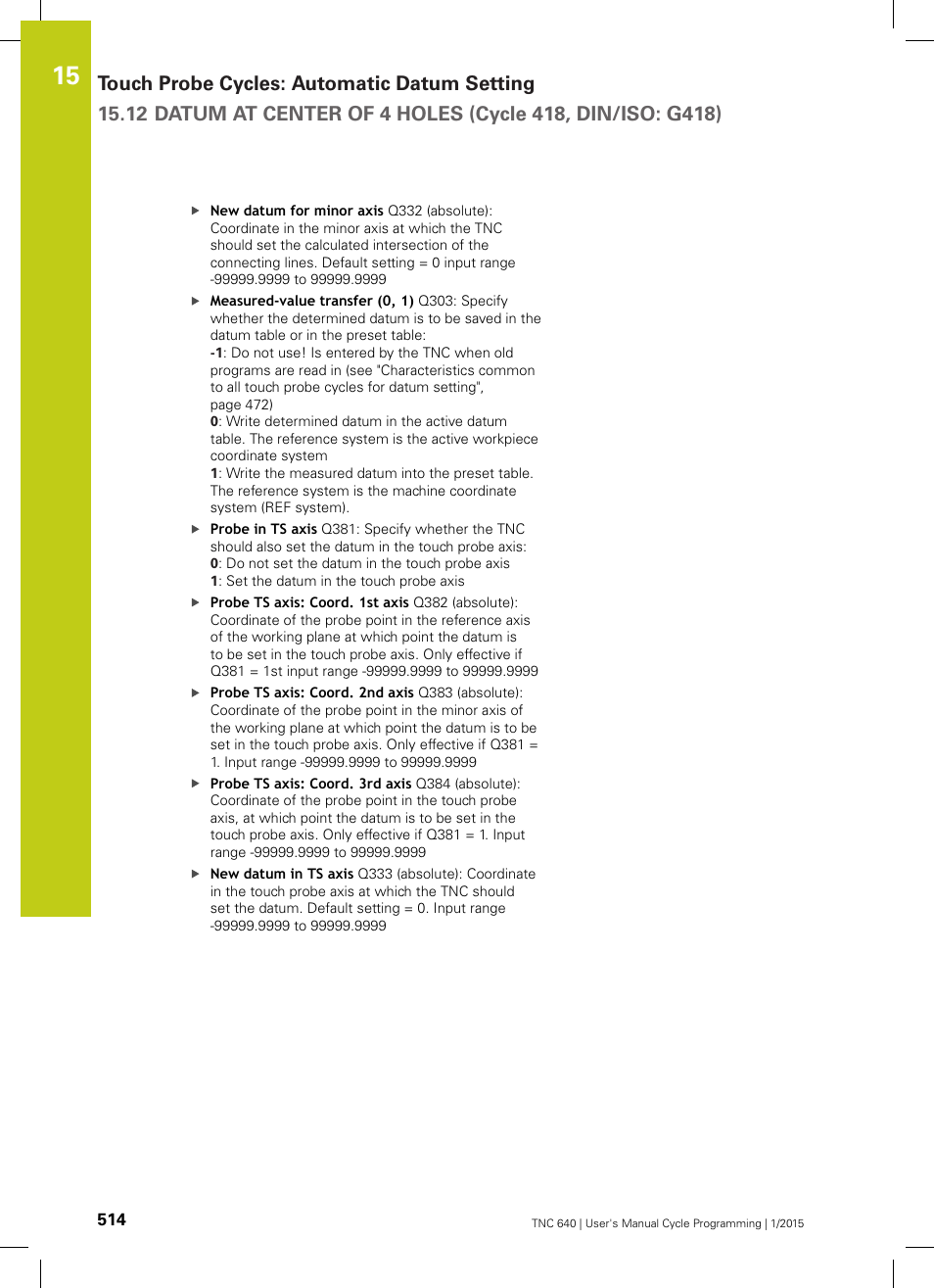 HEIDENHAIN TNC 640 (34059x-05) Cycle programming User Manual | Page 514 / 635