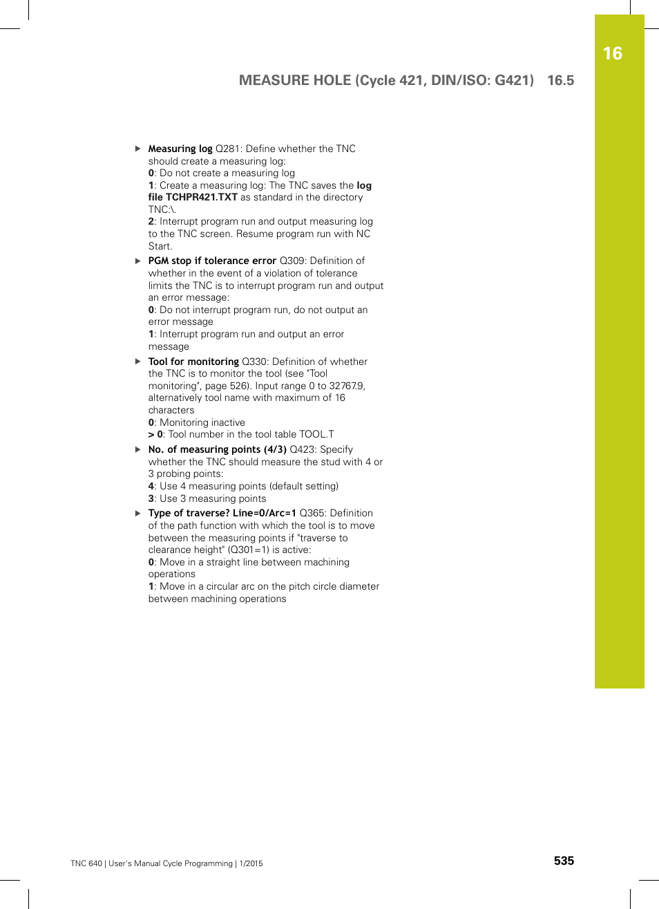 HEIDENHAIN TNC 640 (34059x-05) Cycle programming User Manual | Page 535 / 635