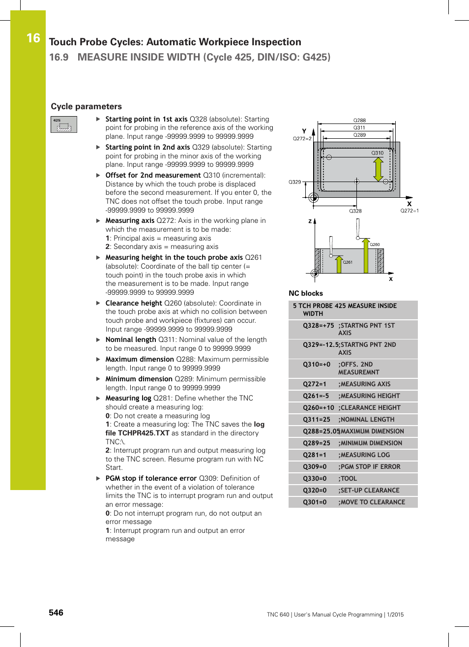 Cycle parameters | HEIDENHAIN TNC 640 (34059x-05) Cycle programming User Manual | Page 546 / 635