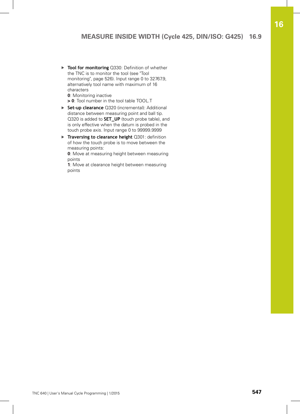HEIDENHAIN TNC 640 (34059x-05) Cycle programming User Manual | Page 547 / 635
