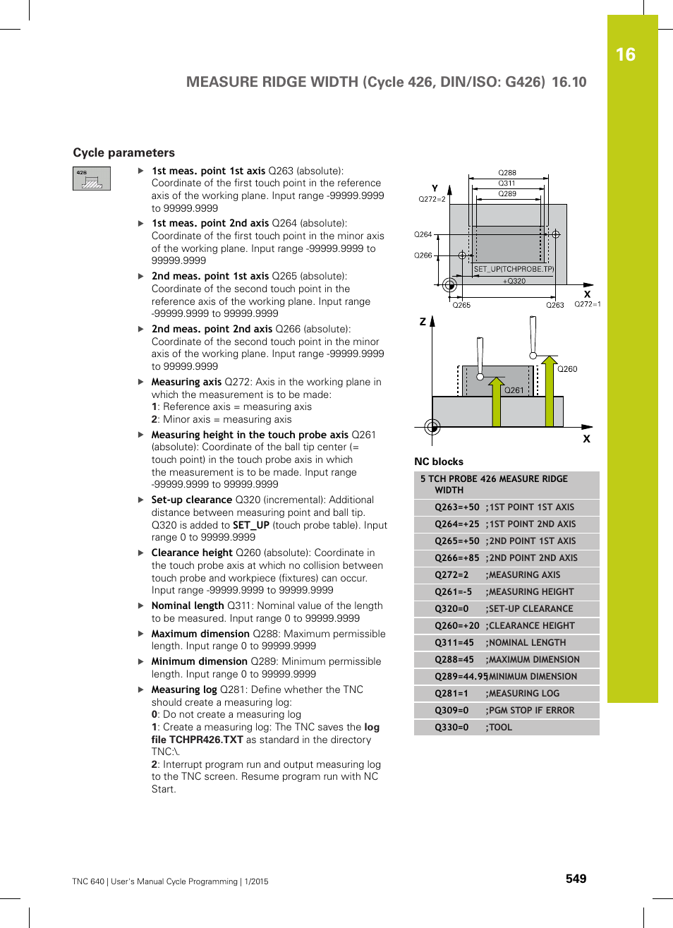 Cycle parameters | HEIDENHAIN TNC 640 (34059x-05) Cycle programming User Manual | Page 549 / 635
