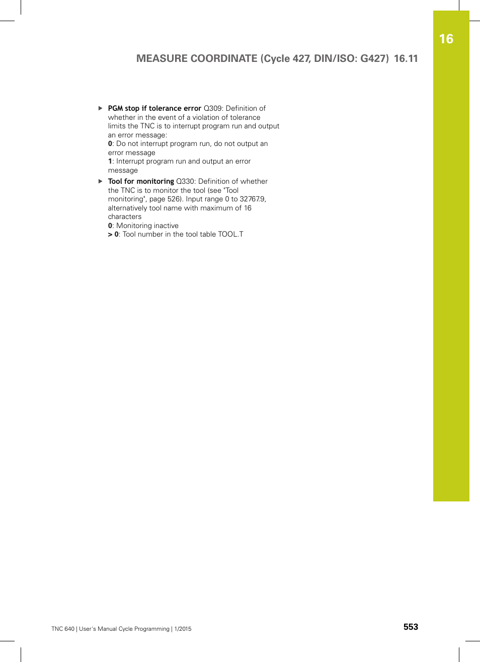 HEIDENHAIN TNC 640 (34059x-05) Cycle programming User Manual | Page 553 / 635