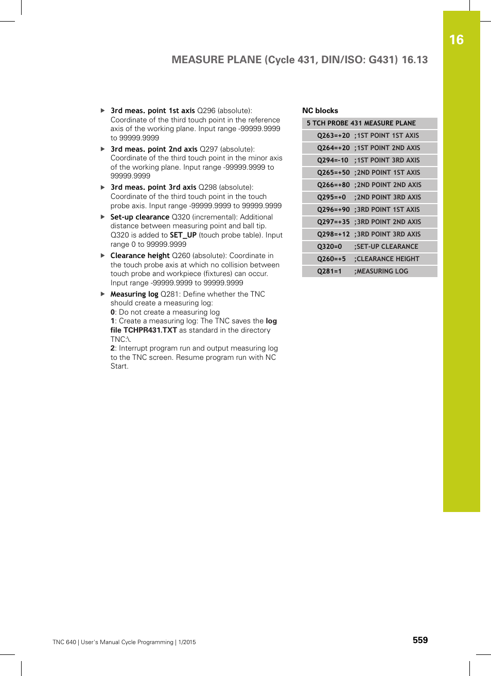 HEIDENHAIN TNC 640 (34059x-05) Cycle programming User Manual | Page 559 / 635