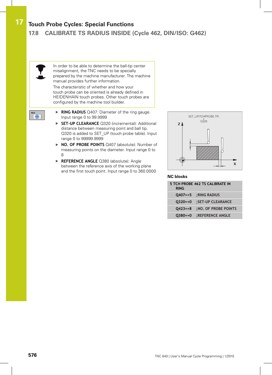 HEIDENHAIN TNC 640 (34059x-05) Cycle programming User Manual | Page 576 / 635