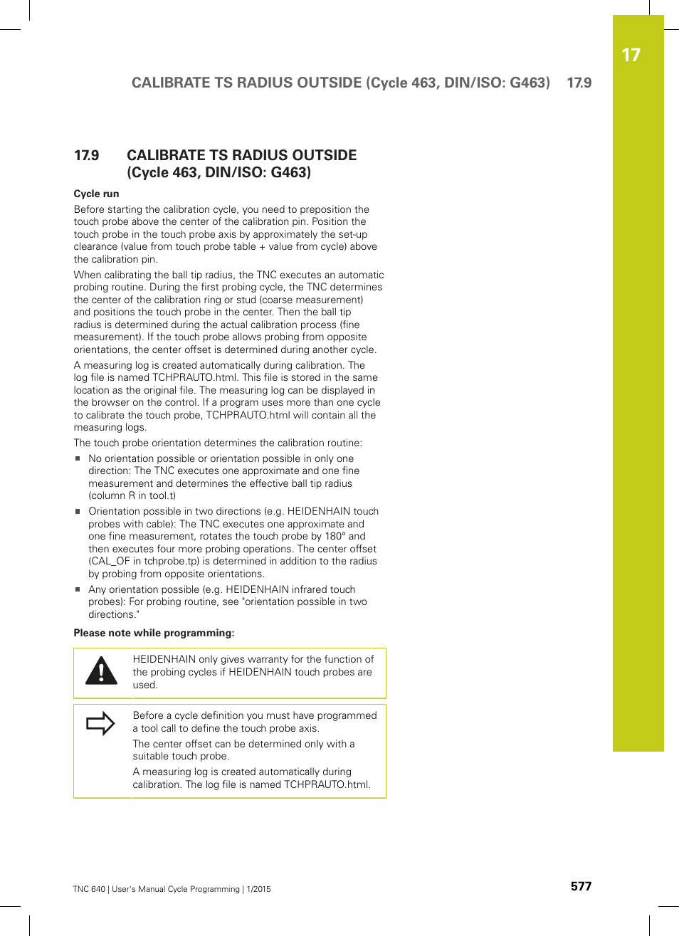 HEIDENHAIN TNC 640 (34059x-05) Cycle programming User Manual | Page 577 / 635