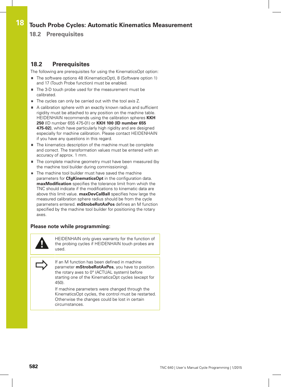 2 prerequisites, Please note while programming, Prerequisites | HEIDENHAIN TNC 640 (34059x-05) Cycle programming User Manual | Page 582 / 635