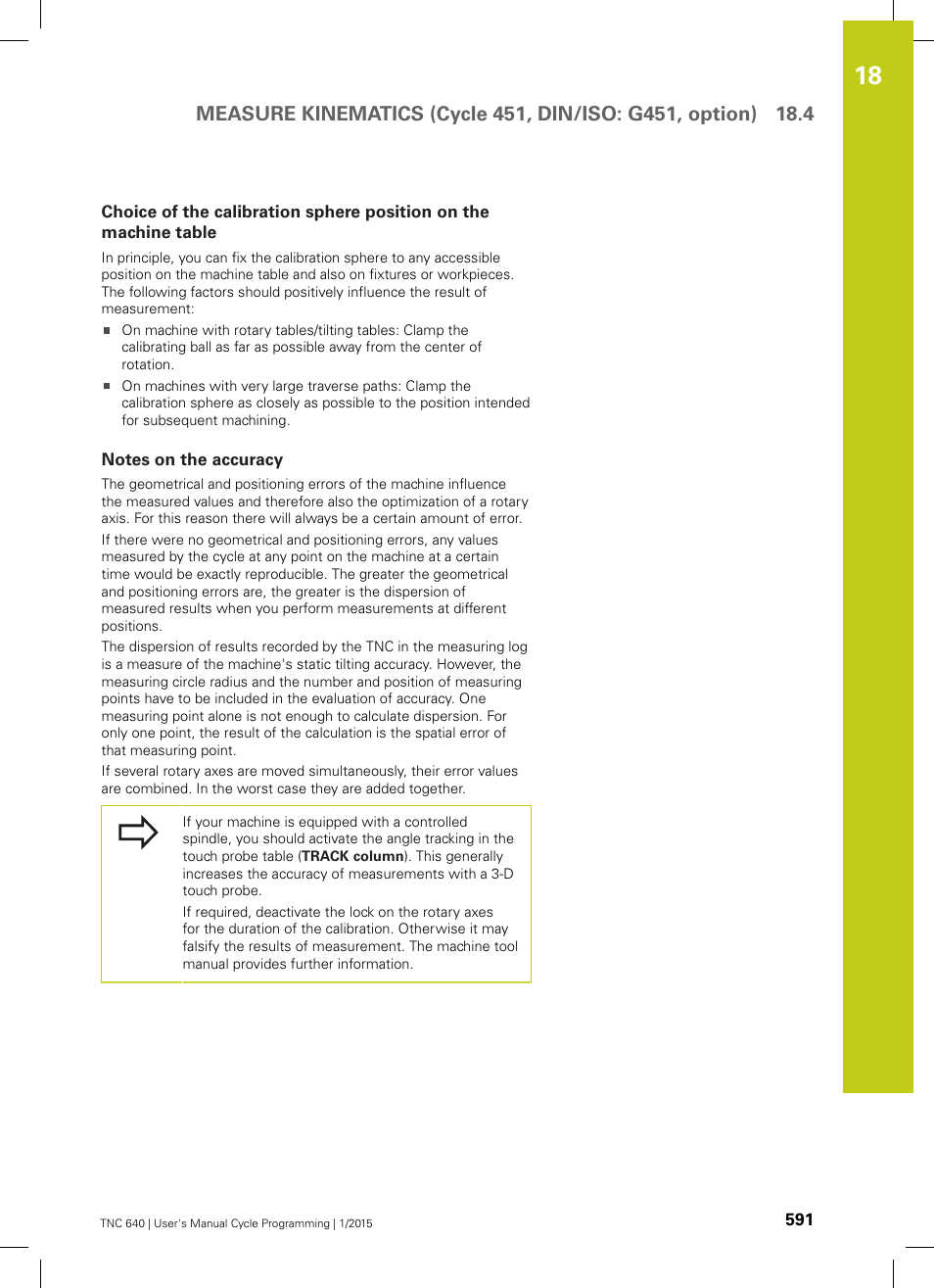Notes on the accuracy | HEIDENHAIN TNC 640 (34059x-05) Cycle programming User Manual | Page 591 / 635