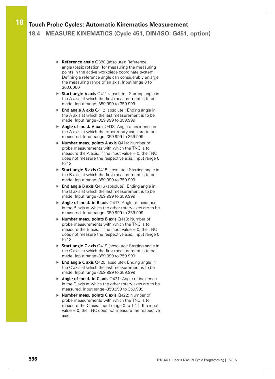 HEIDENHAIN TNC 640 (34059x-05) Cycle programming User Manual | Page 596 / 635