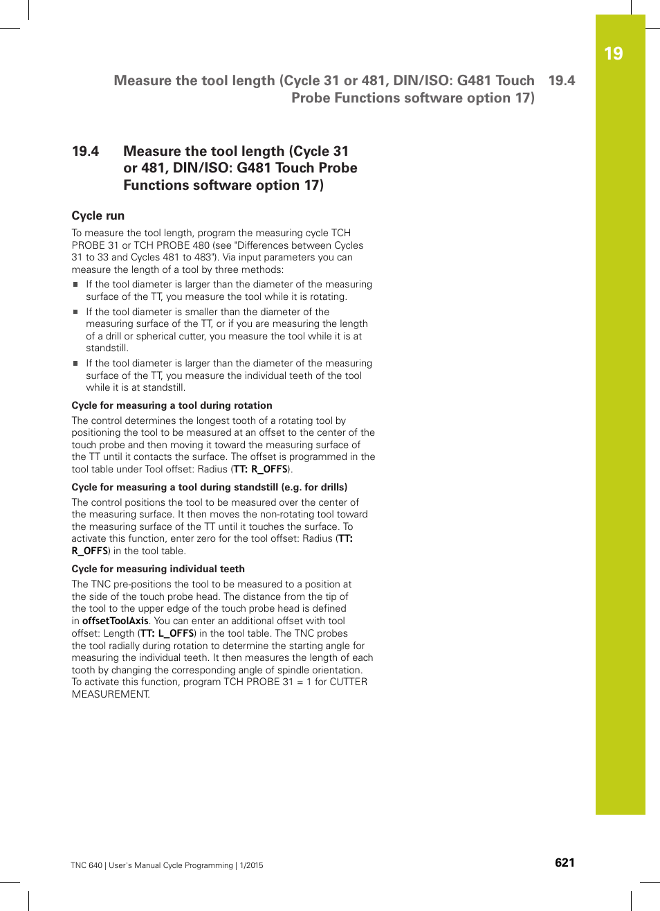 Cycle run | HEIDENHAIN TNC 640 (34059x-05) Cycle programming User Manual | Page 621 / 635