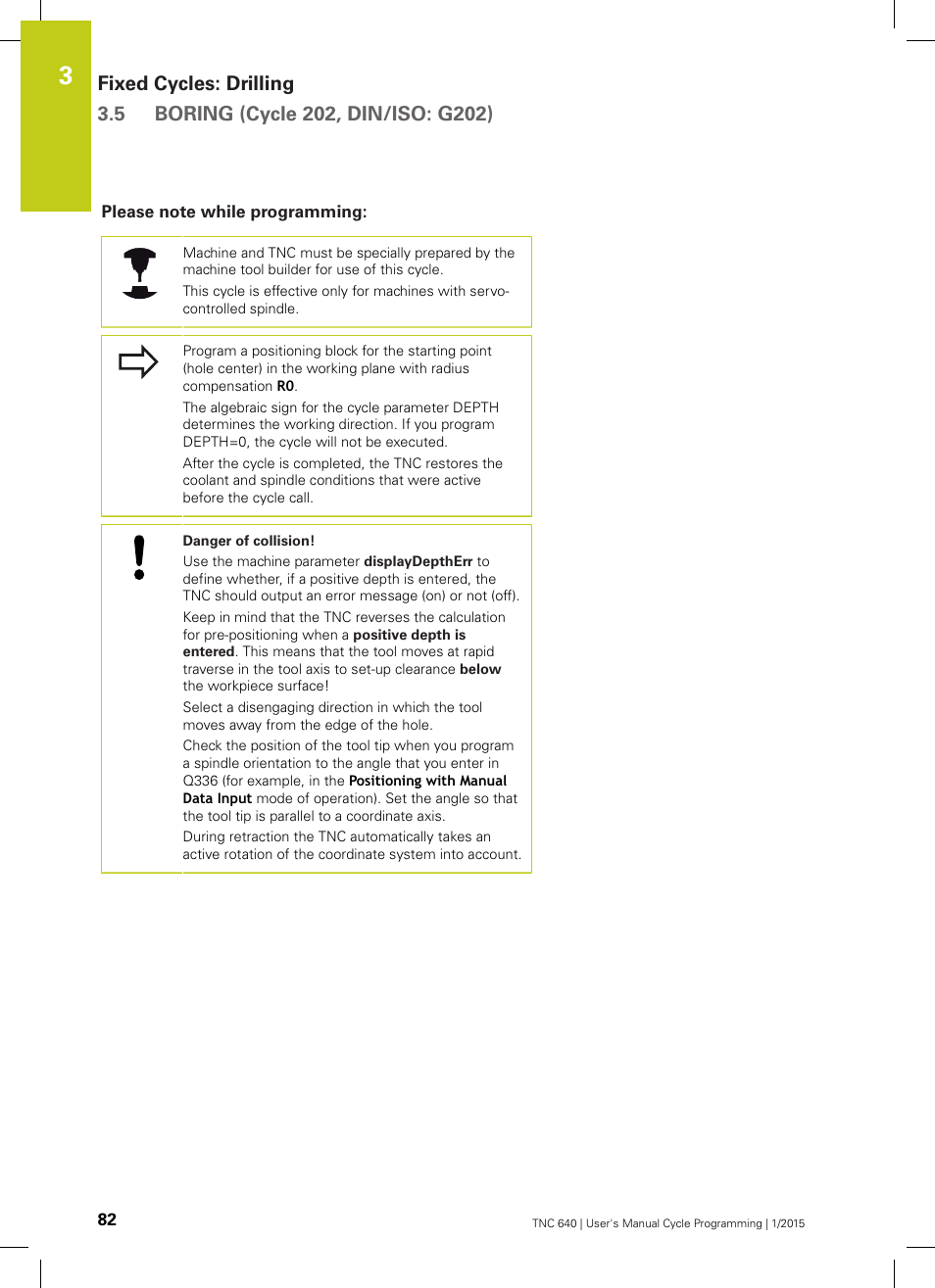 Please note while programming | HEIDENHAIN TNC 640 (34059x-05) Cycle programming User Manual | Page 82 / 635