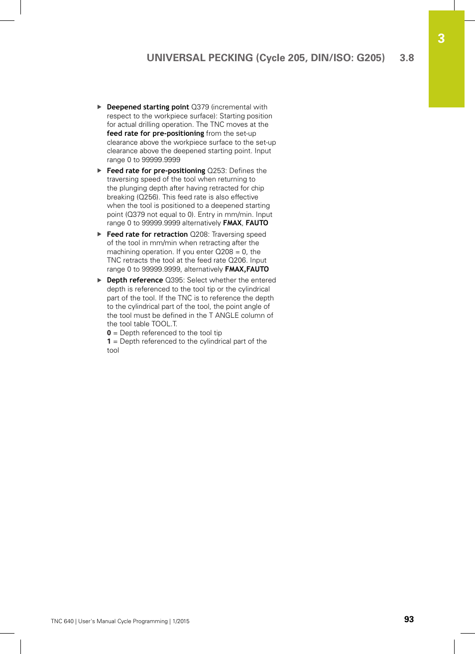 HEIDENHAIN TNC 640 (34059x-05) Cycle programming User Manual | Page 93 / 635