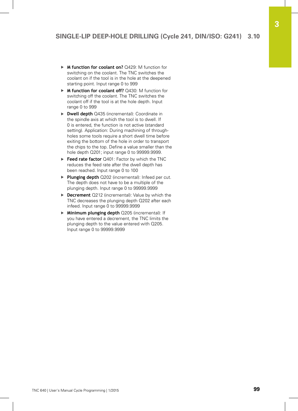 HEIDENHAIN TNC 640 (34059x-05) Cycle programming User Manual | Page 99 / 635